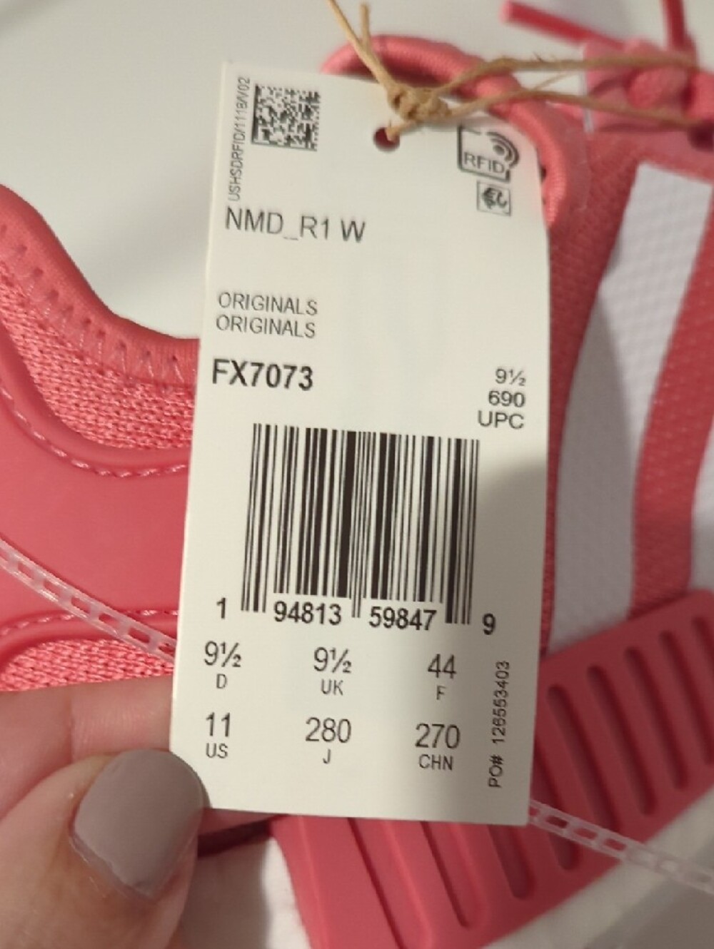 adidas Pink Athletic Sneakers with White Stripes - Picture 7 of 7